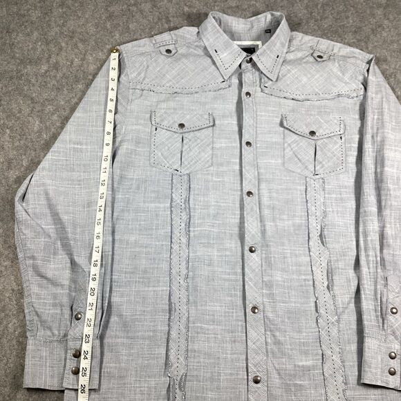 7 Diamond Men’s Shirt Size XXL Snap Buttons Western Style Square Dance Cotton - Picture 4 of 16